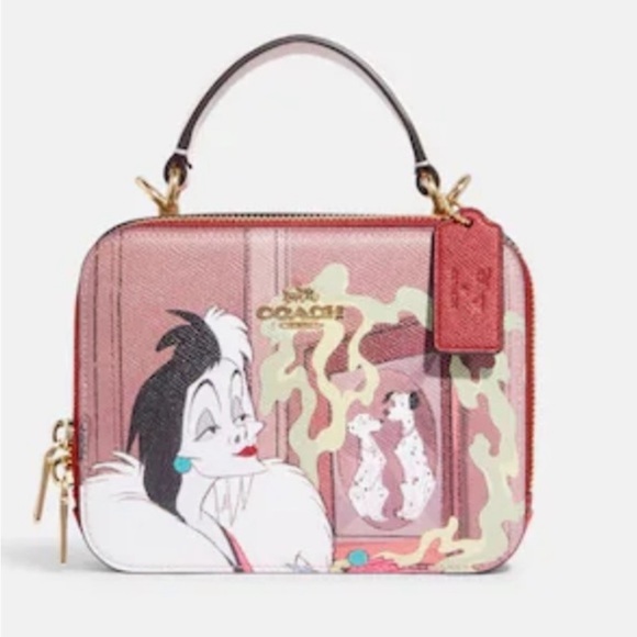 Disney X Coach Box Crossbody With Cruella Motif - Picture 1 of 6
